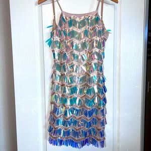Iridescent Mini Dress